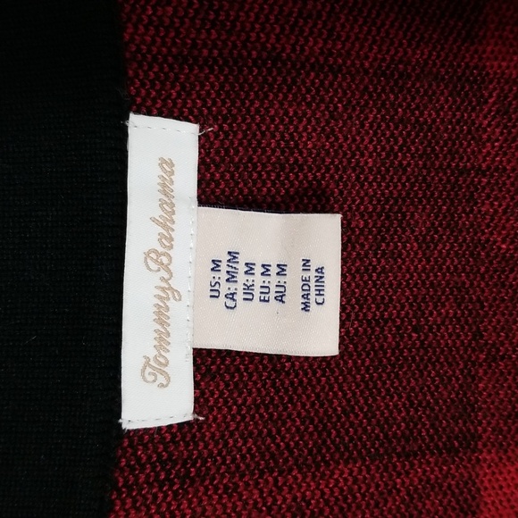 {Tommy Bahama} Buffalo Plaid Check Embellished Button Down Cardigan - Picture 12 of 15